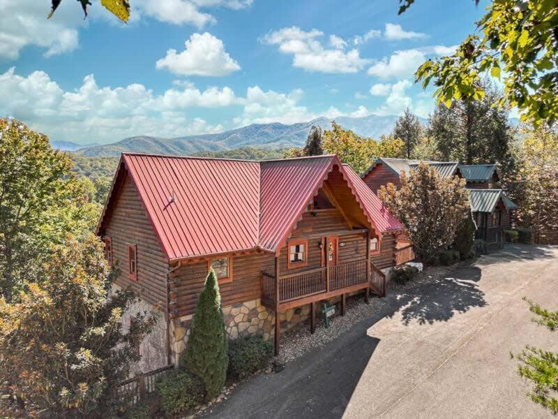 Villa Movie Theater Hot Tub View Mountain Escape Gatlinburg Exterior foto